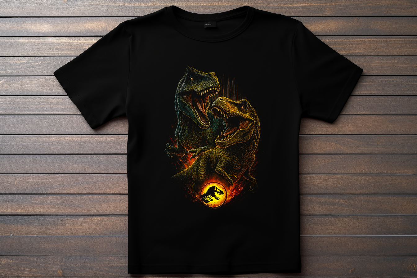 T-shirt Jurassic park Kitsune Print Studio
