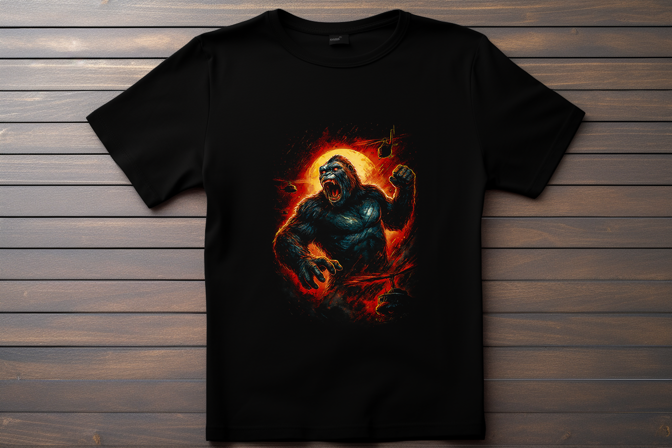 T-shirt King Kong Kitsune Print Studio