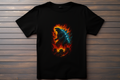 T-shirt Godzilla Kitsune Print Studio