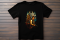 T-shirt Star Wars - Han Solo et Chewbacca Kitsune Print Studio