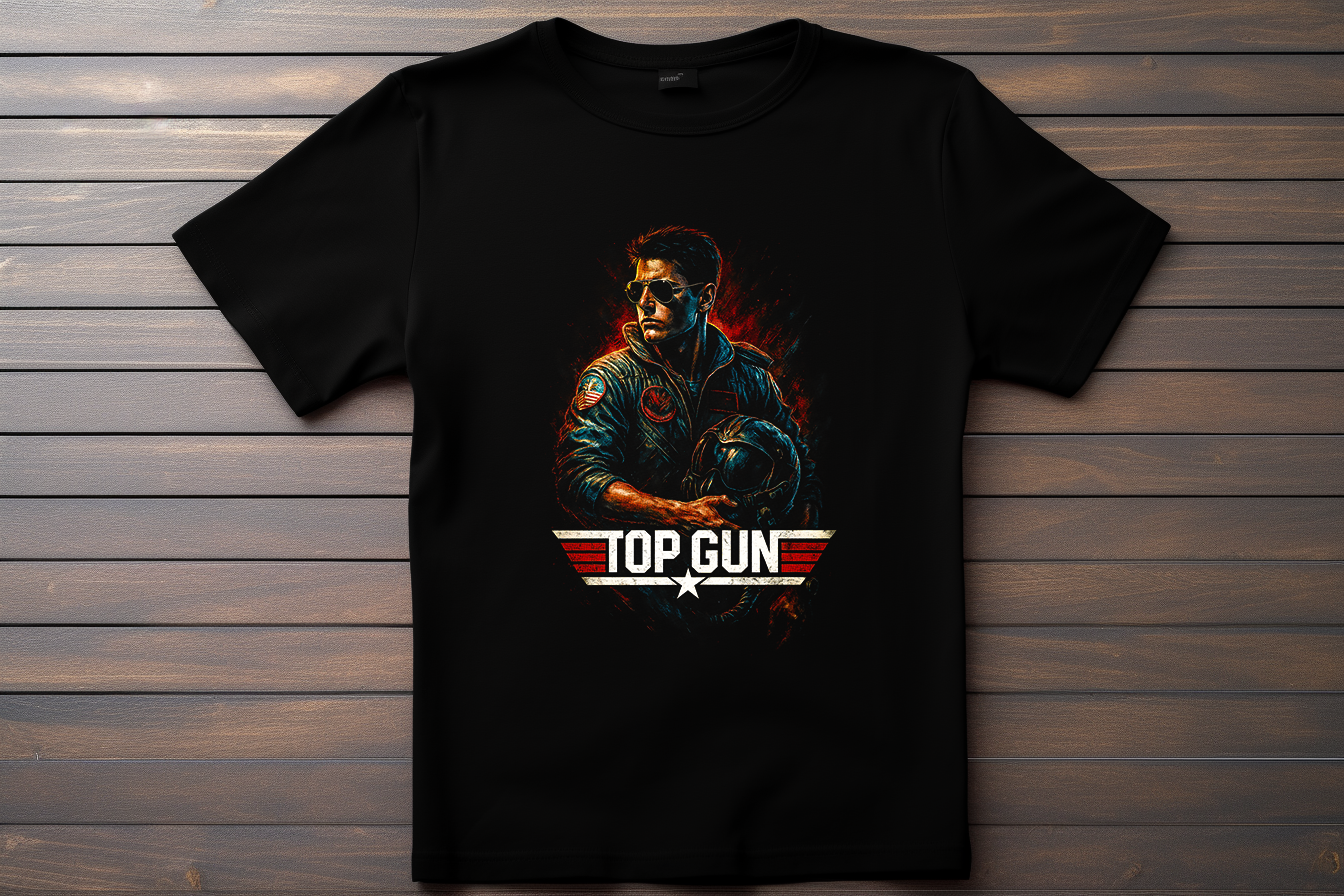 T-shirt Top Gun - Maverick Kitsune Print Studio