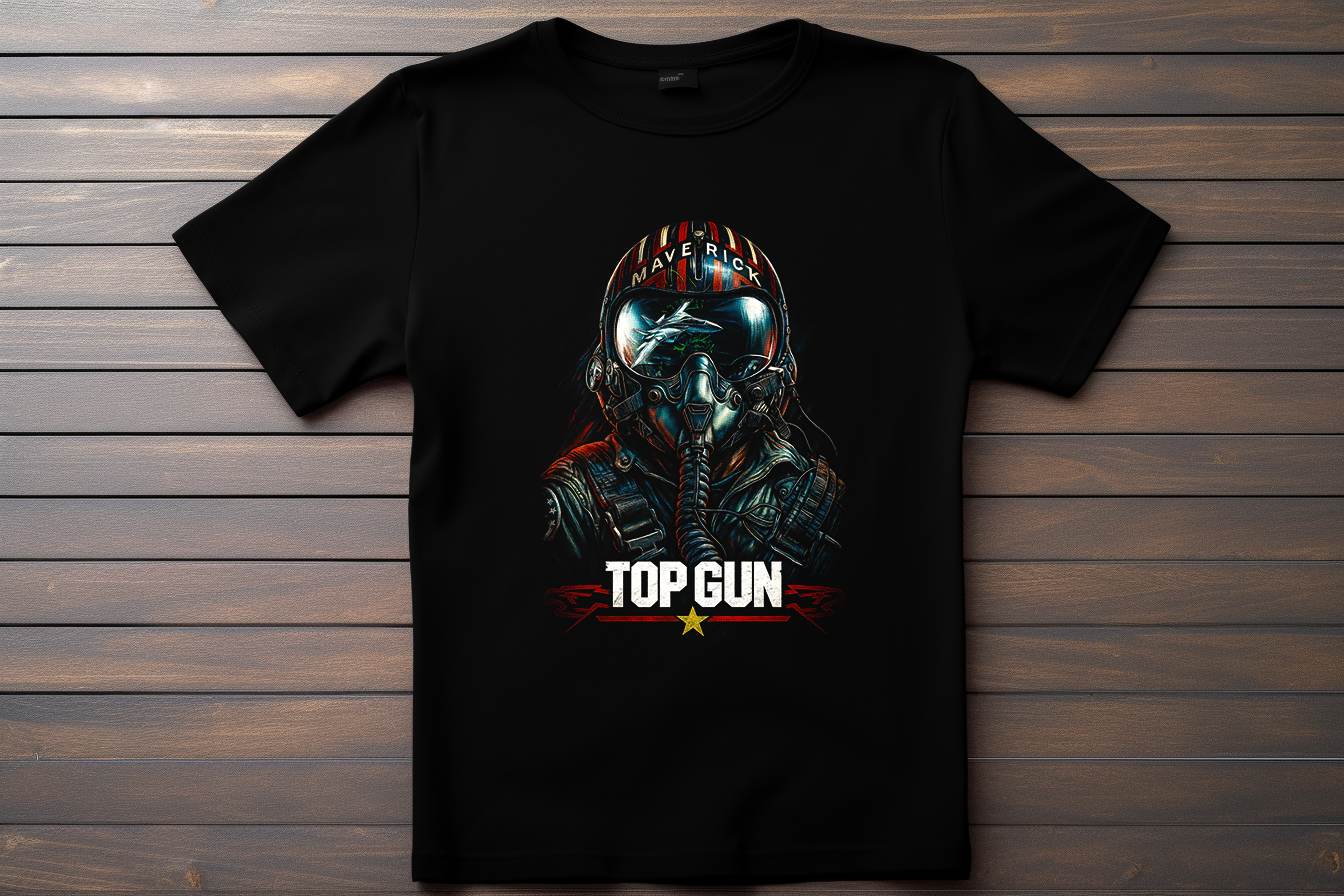T-shirt Top Gun - Maverick Kitsune Print Studio