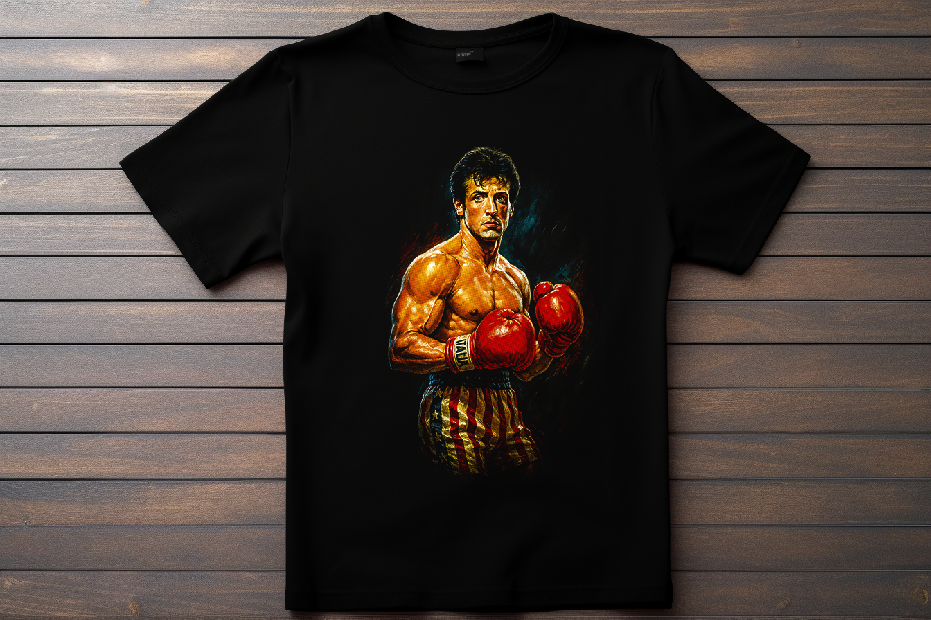 T-shirt Rocky - Rocky Balboa Kitsune Print Studio