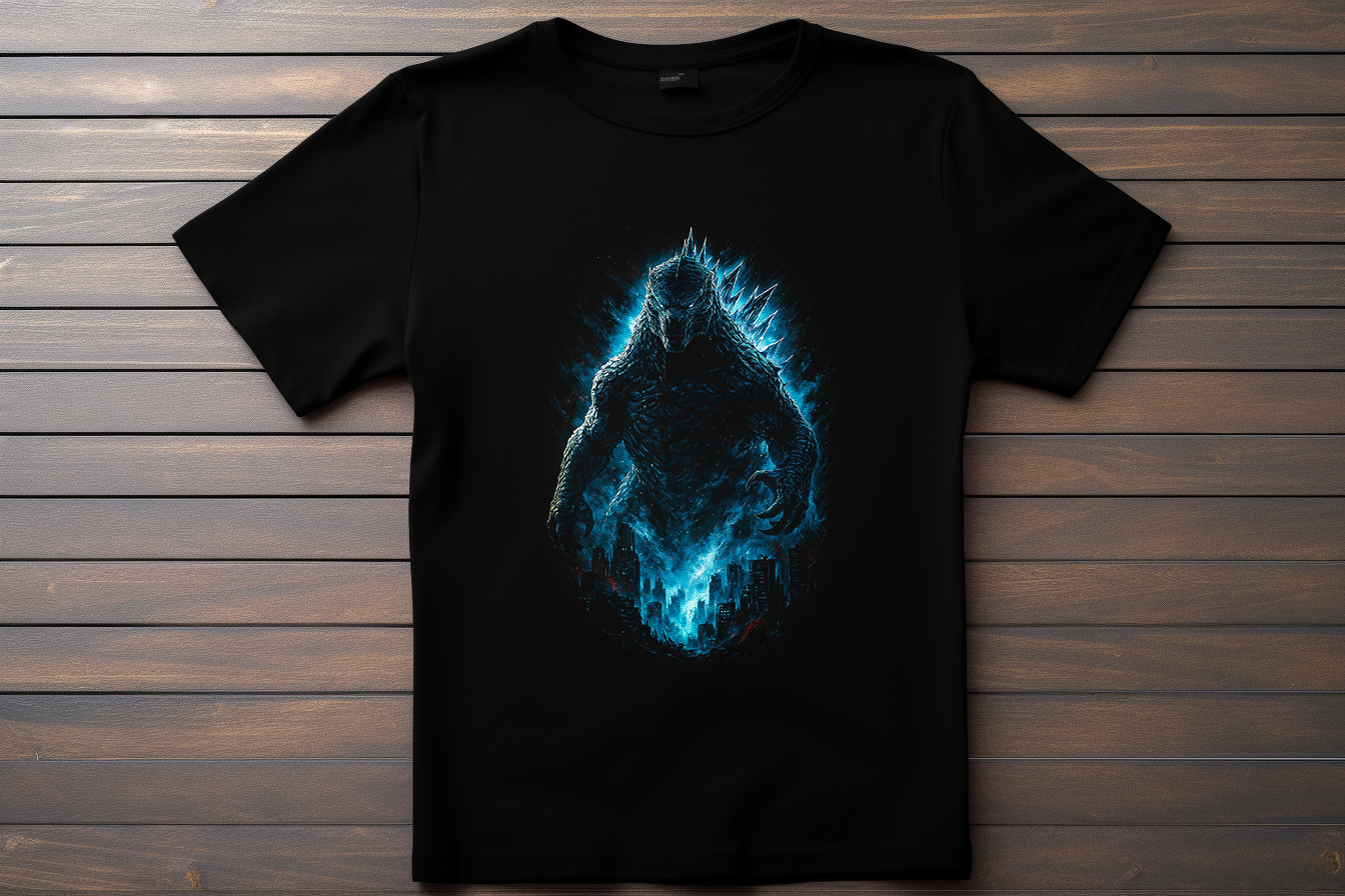 T-shirt Godzilla Kitsune Print Studio