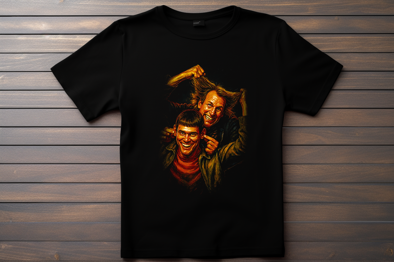 T-shirt Dumb Et Dumber Kitsune Print Studio