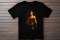 T-shirt Wonder Woman Kitsune Print Studio