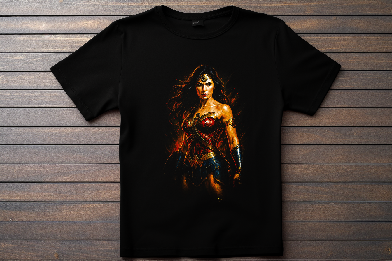 T-shirt Wonder Woman Kitsune Print Studio