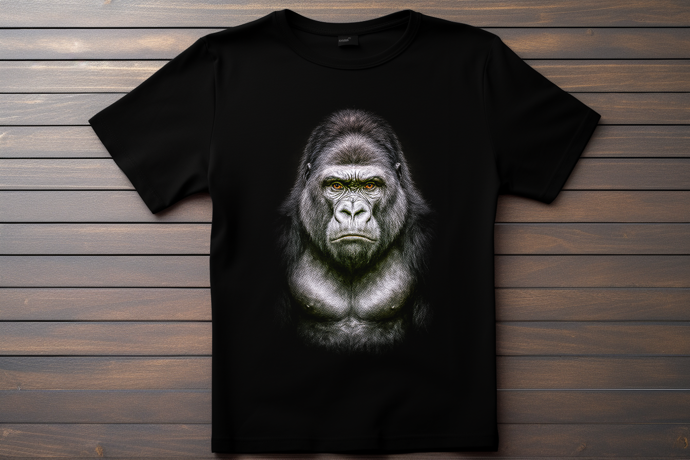 T-shirt Animal Gorille Kitsune Print Studio