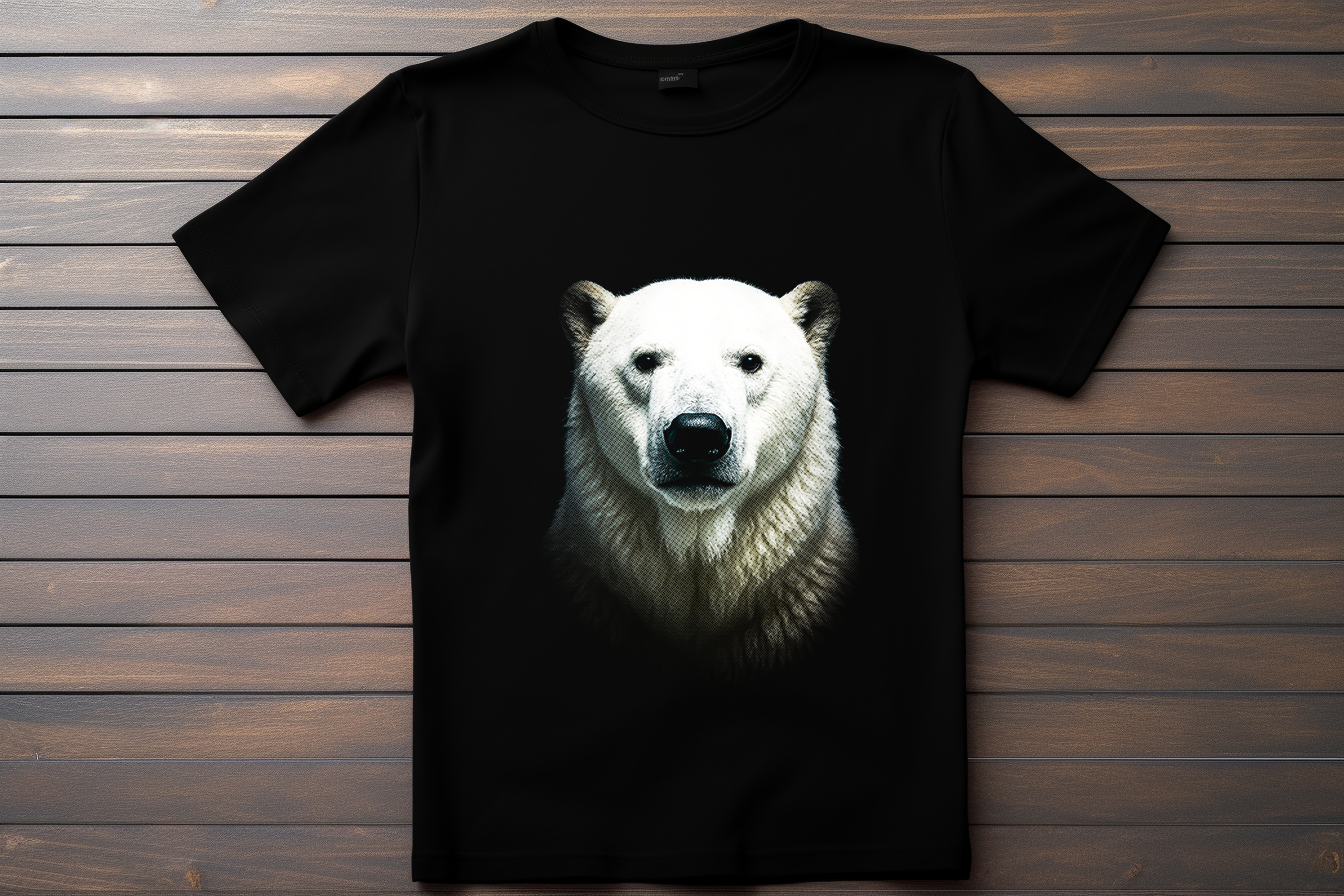 T-shirt Animal Ours Polaire Kitsune Print Studio