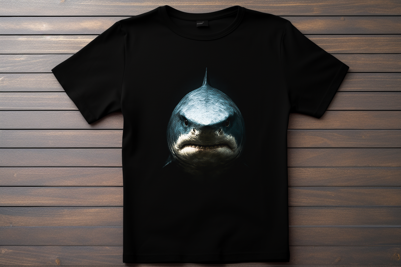 T-shirt Animal Requin Kitsune Print Studio
