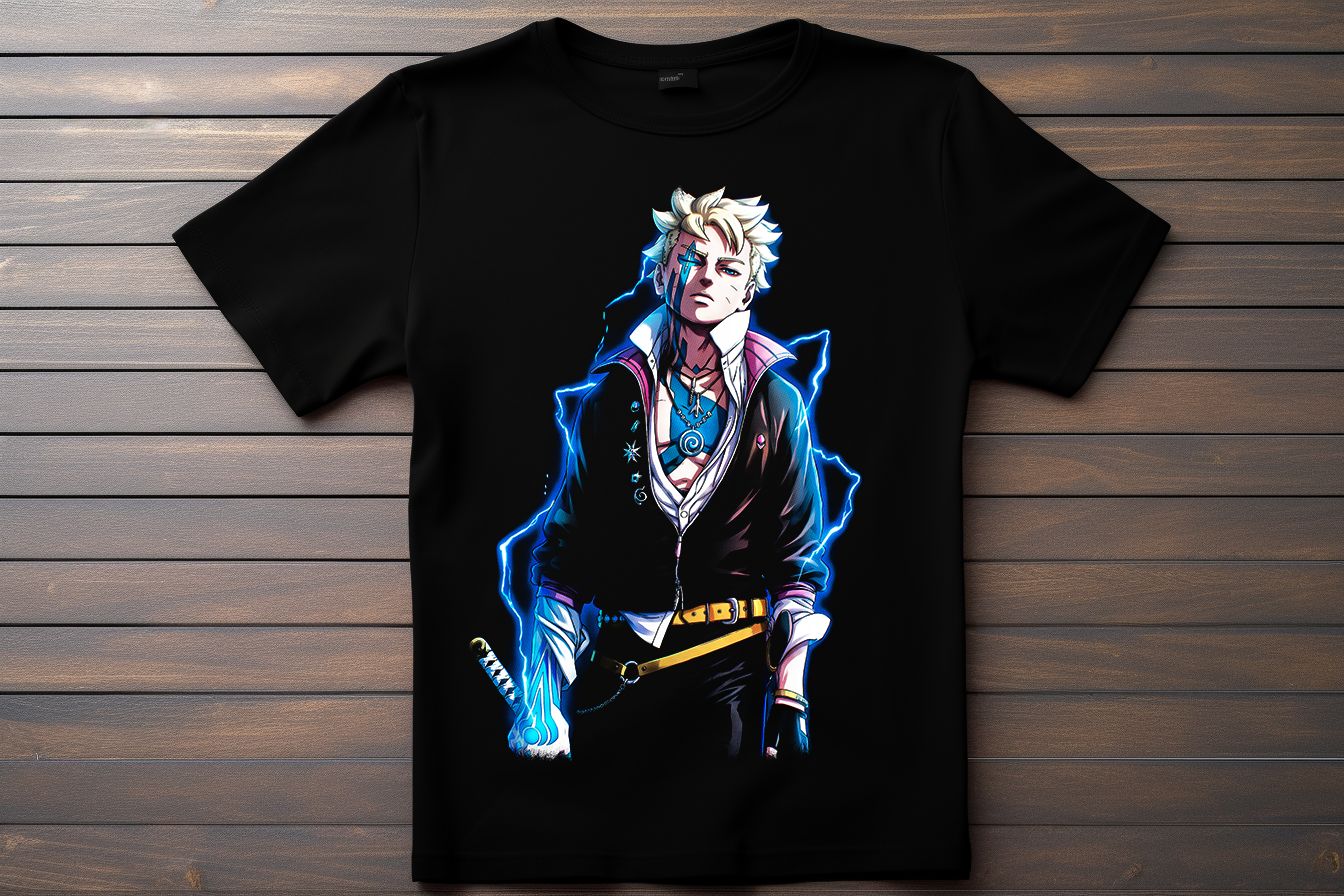 T-shirt Boruto - Boruto Uzumaki Kitsune Print Studio