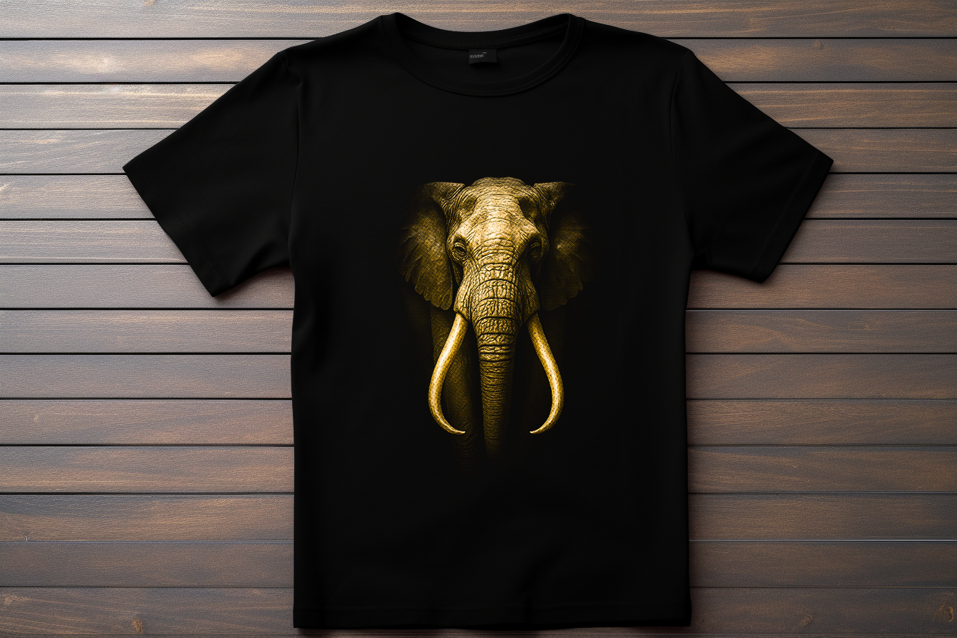 T-shirt Animal Elephant Kitsune Print Studio