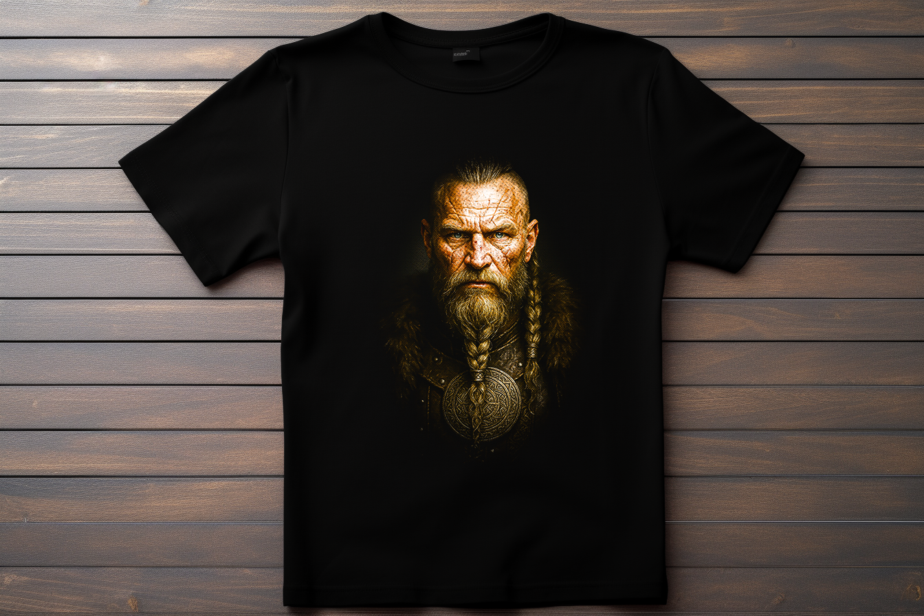 T-shirt Viking Kitsune Print Studio