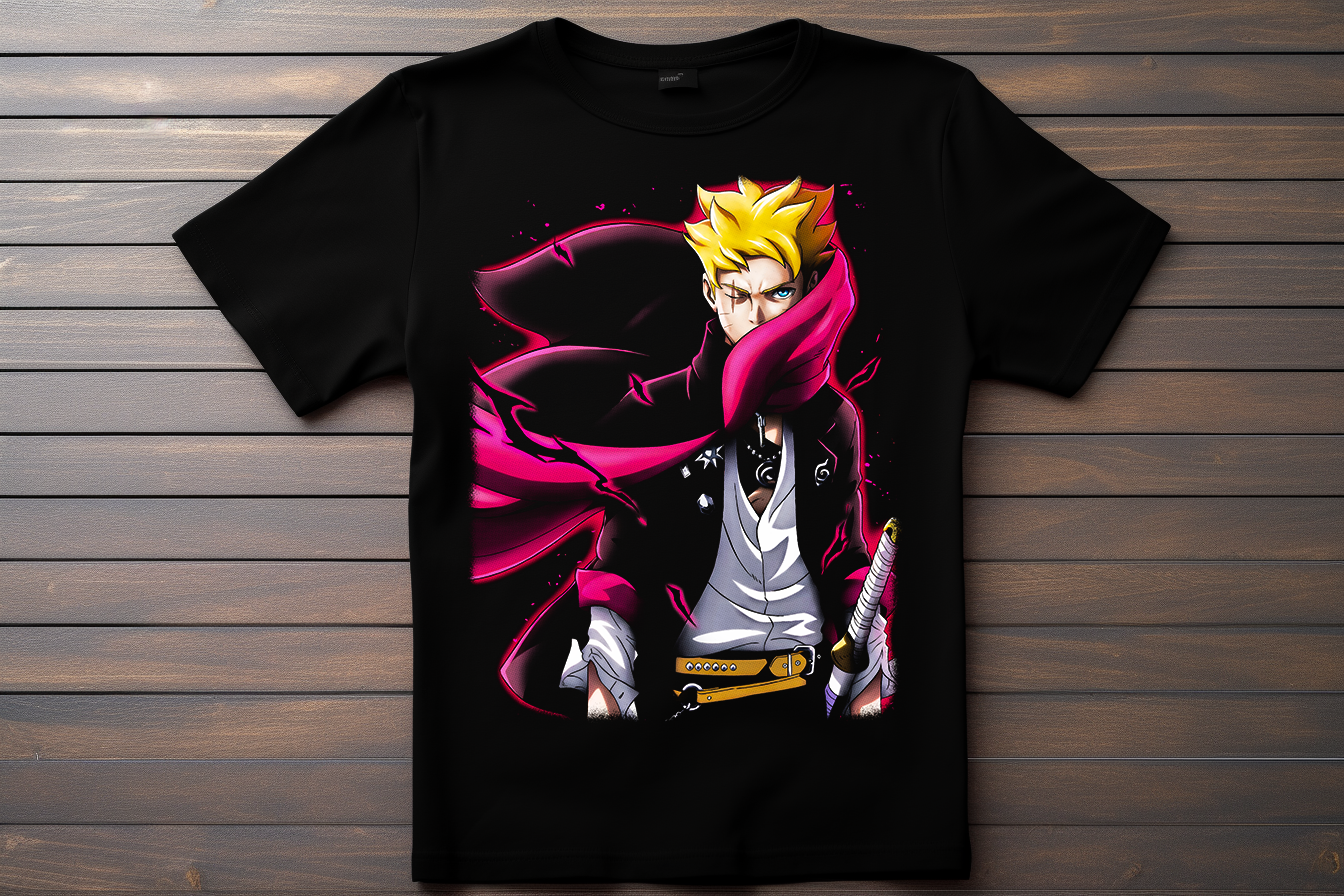 T-shirt Boruto - Boruto Uzumaki Kitsune Print Studio