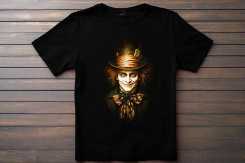 T-shirt Alice Aux Pays Des Merveilles - Chapelier Fou Kitsune Print Studio