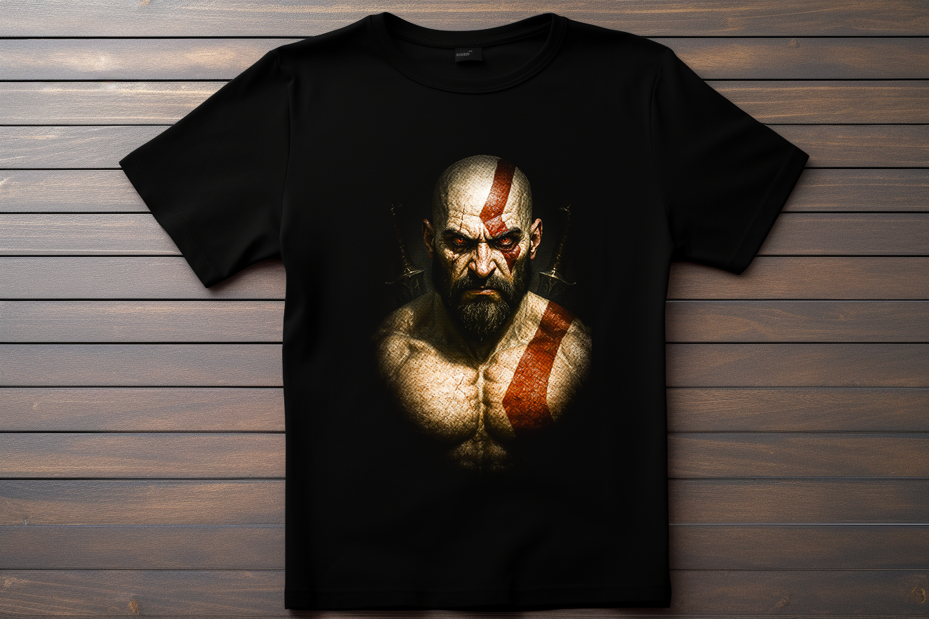 T-shirt God Of War - Kratos Kitsune Print Studio