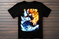 T-shirt My Hero Academia - Shoto Todoroki Kitsune Print Studio