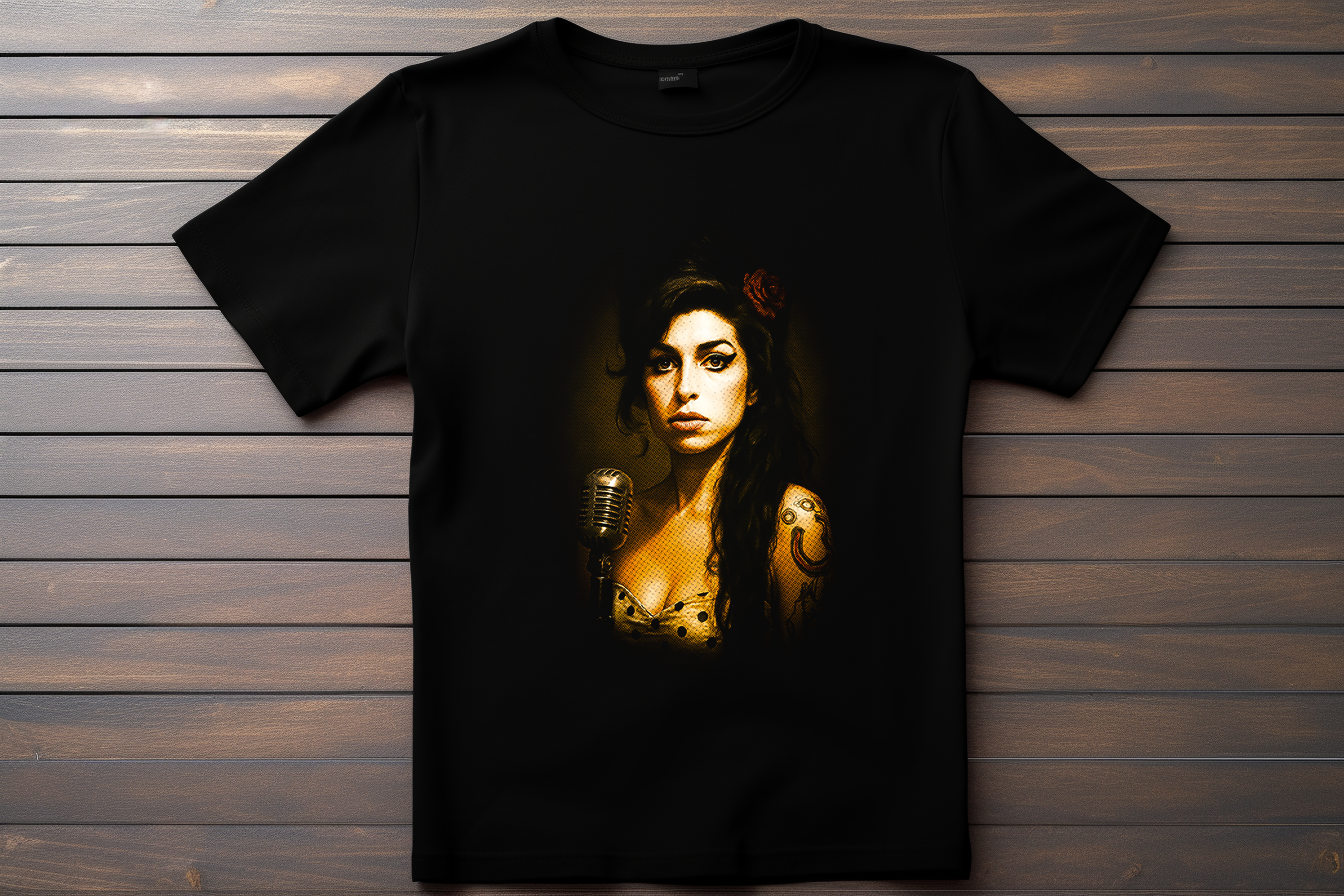 T-shirt Amy Whinehouse Kitsune Print Studio