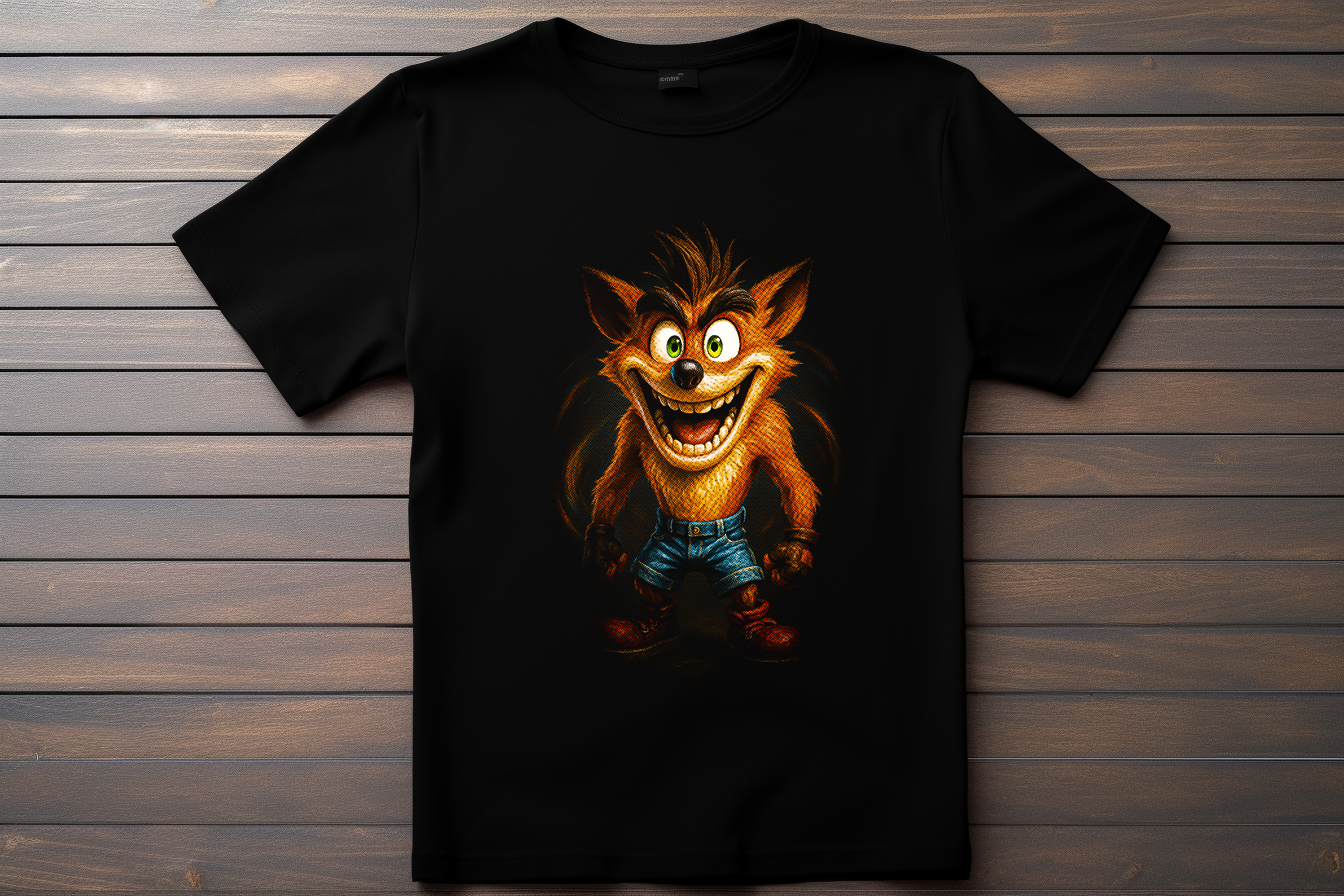T-shirt Crash Bandicoot Kitsune Print Studio