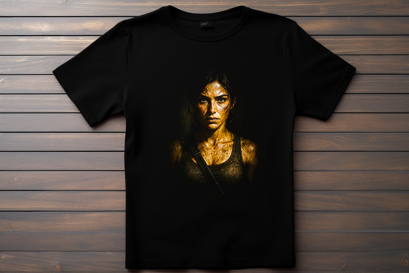 T-shirt Tomb Raider - Lara Croft Kitsune Print Studio