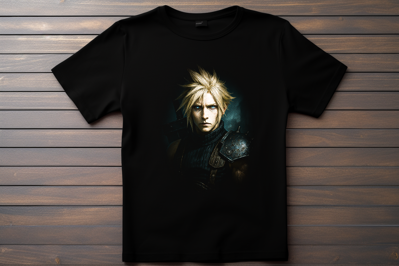 T-shirt Final Fantasy 7 - Cloud Kitsune Print Studio