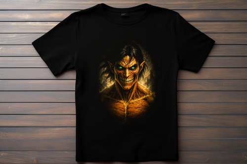 T-shirt Attaque Des Titans - Eren Titan Kitsune Print Studio