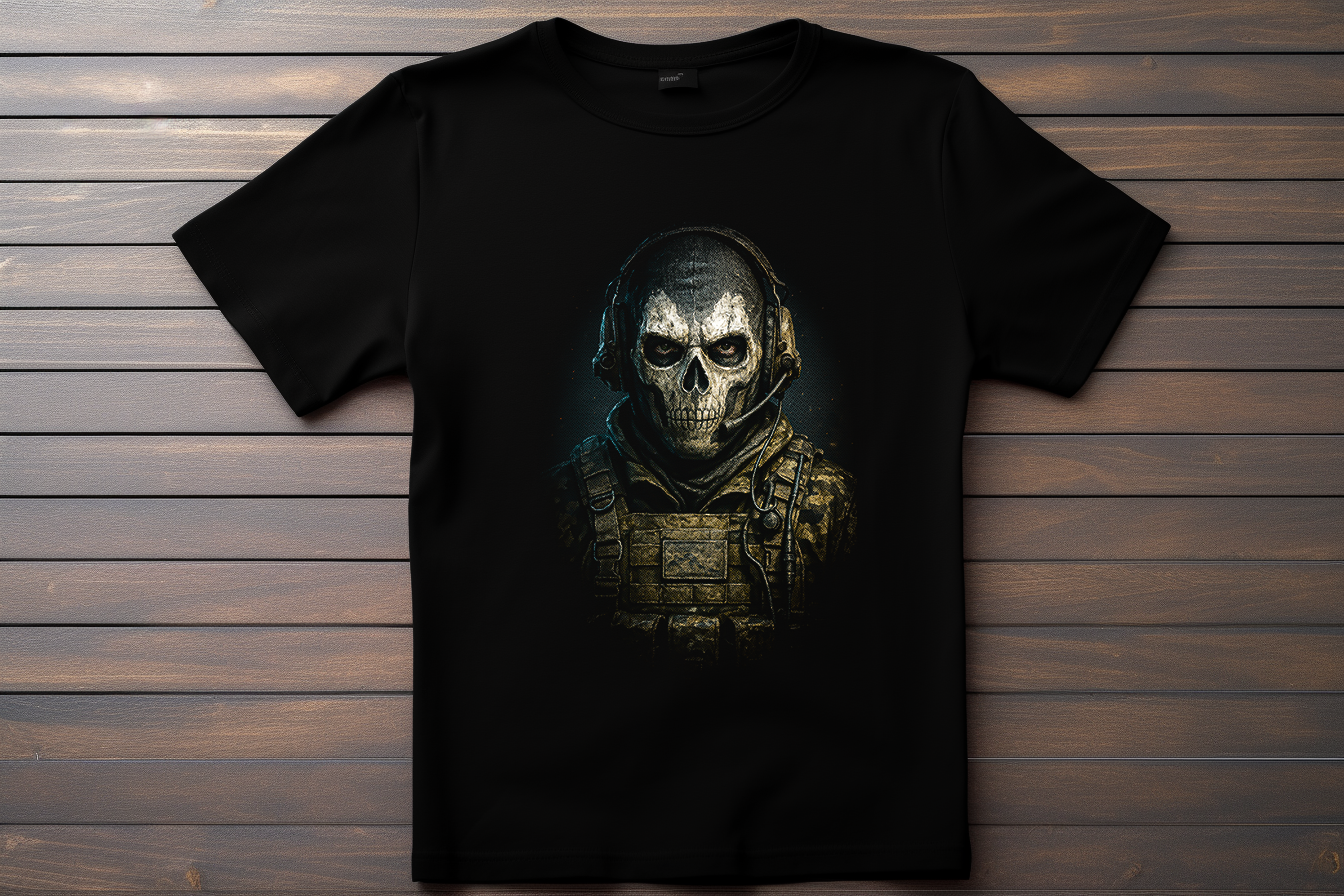 T-shirt Call Of Duty - Ghost Kitsune Print Studio