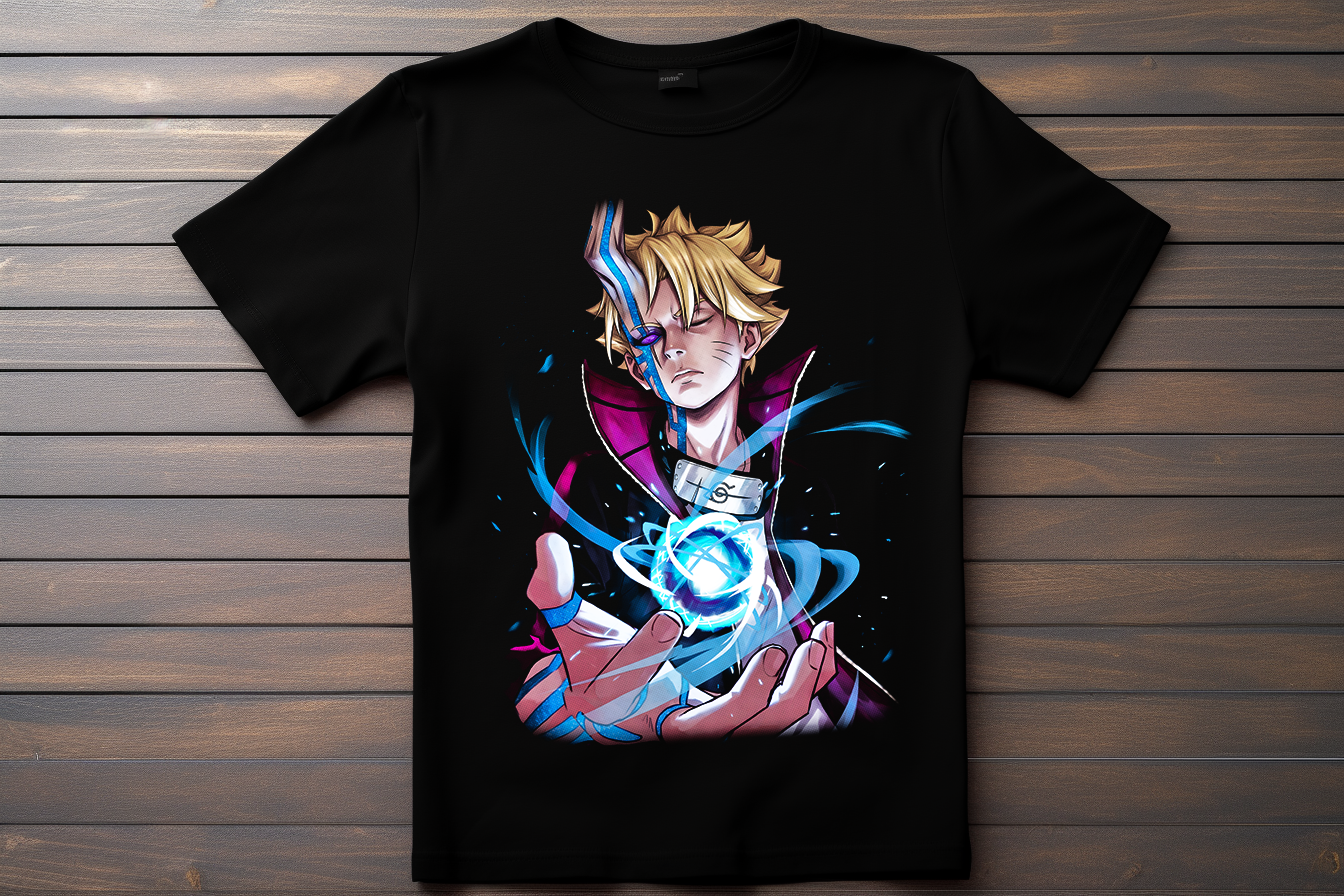 T-shirt Boruto - Boruto Uzumaki Kitsune Print Studio