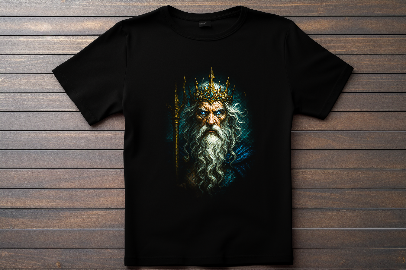 T-shirt Poseidon Kitsune Print Studio