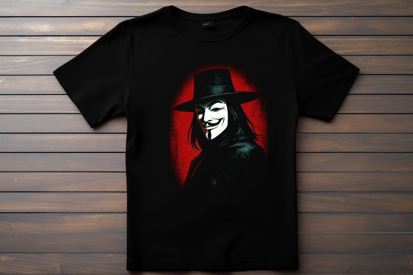 T-shirt V Pour Vendetta - V Kitsune Print Studio