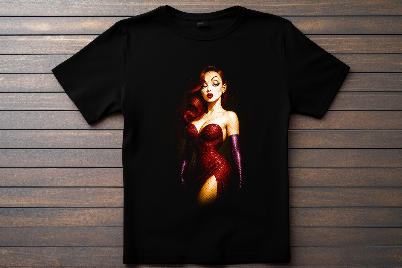 T-shirt Qui Veut Sauver La Peau De Roger Rabbit - Jessica Kitsune Print Studio