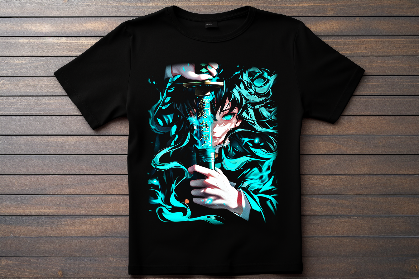 T-shirt Demon Slayer - Tokito Muichiro Kitsune Print Studio
