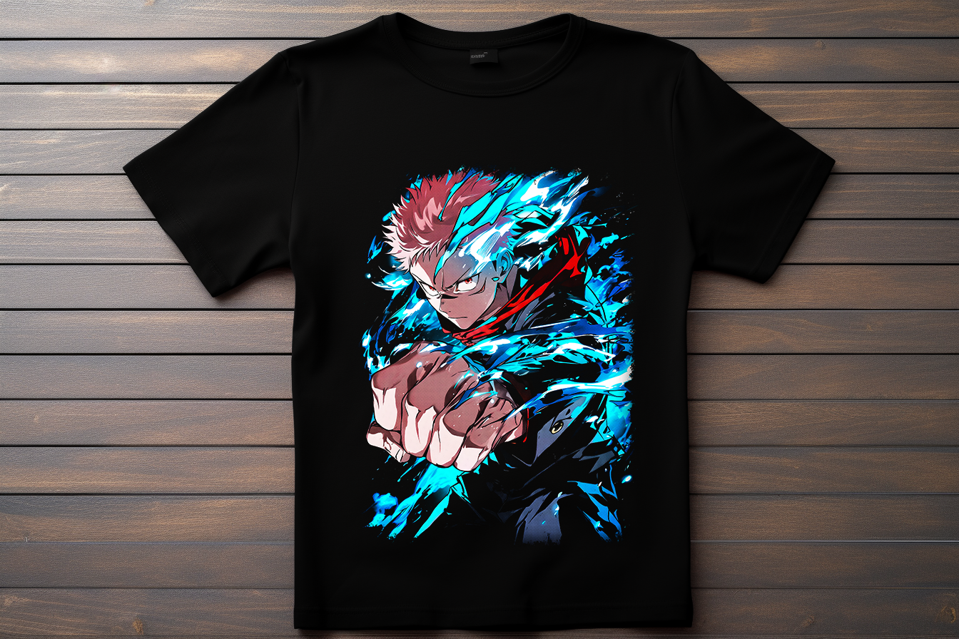 T-shirt Jujutsu Kaisen - Itadori Yuji Kitsune Print Studio