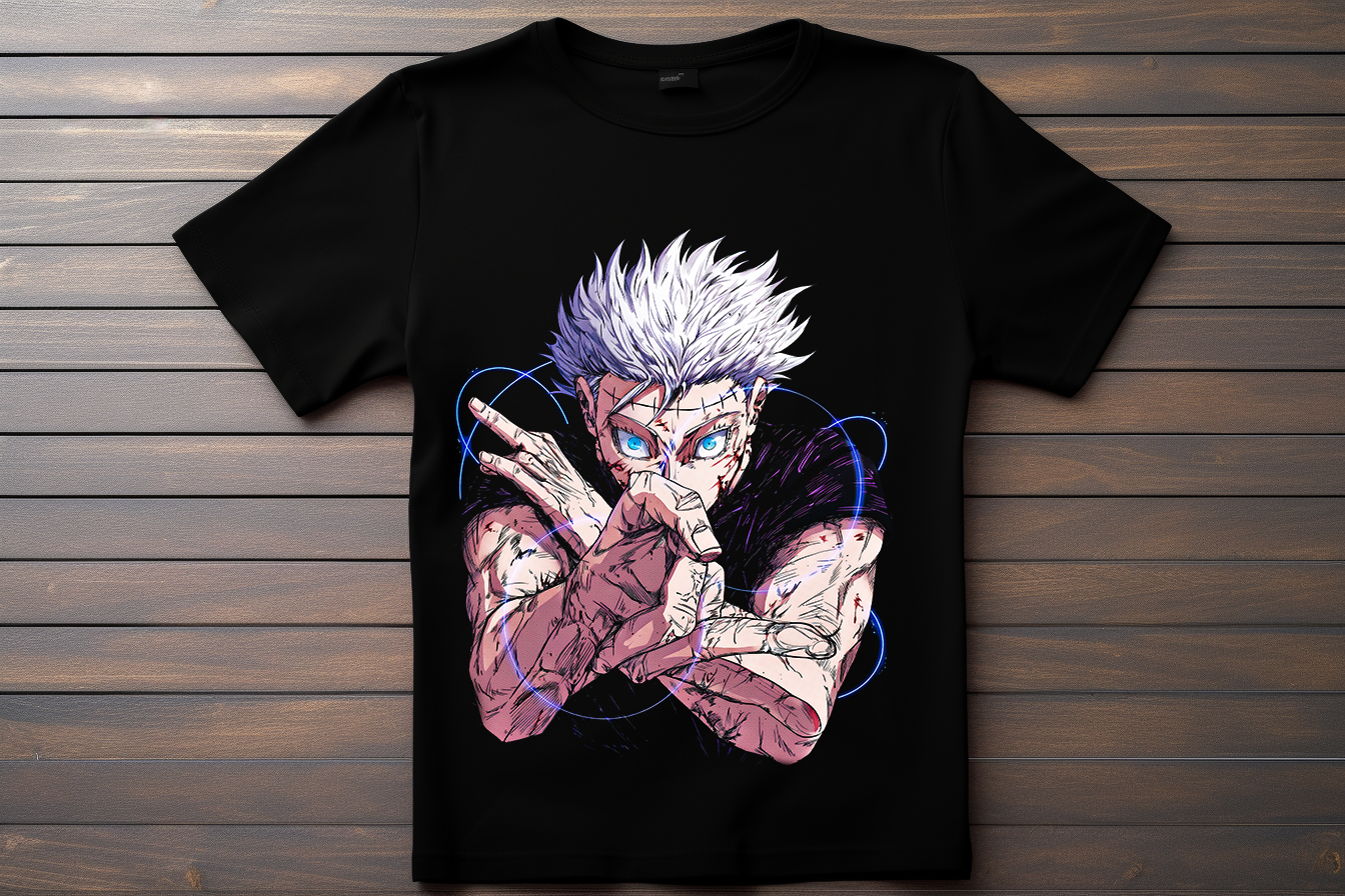 T-shirt Jujutsu Kaisen - Gojo Kitsune Print Studio