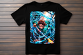 T-shirt Demon Slayer -Kamado Tanjiro Kitsune Print Studio