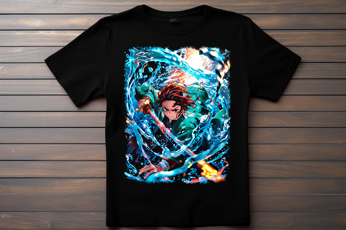 T-shirt Demon Slayer -Kamado Tanjiro Kitsune Print Studio