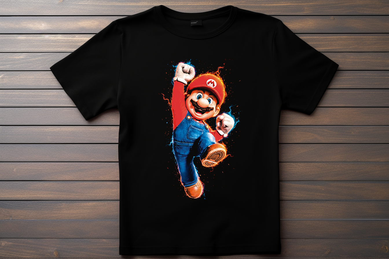 T-shirt Super Mario Bros - Mario Kitsune Print Studio