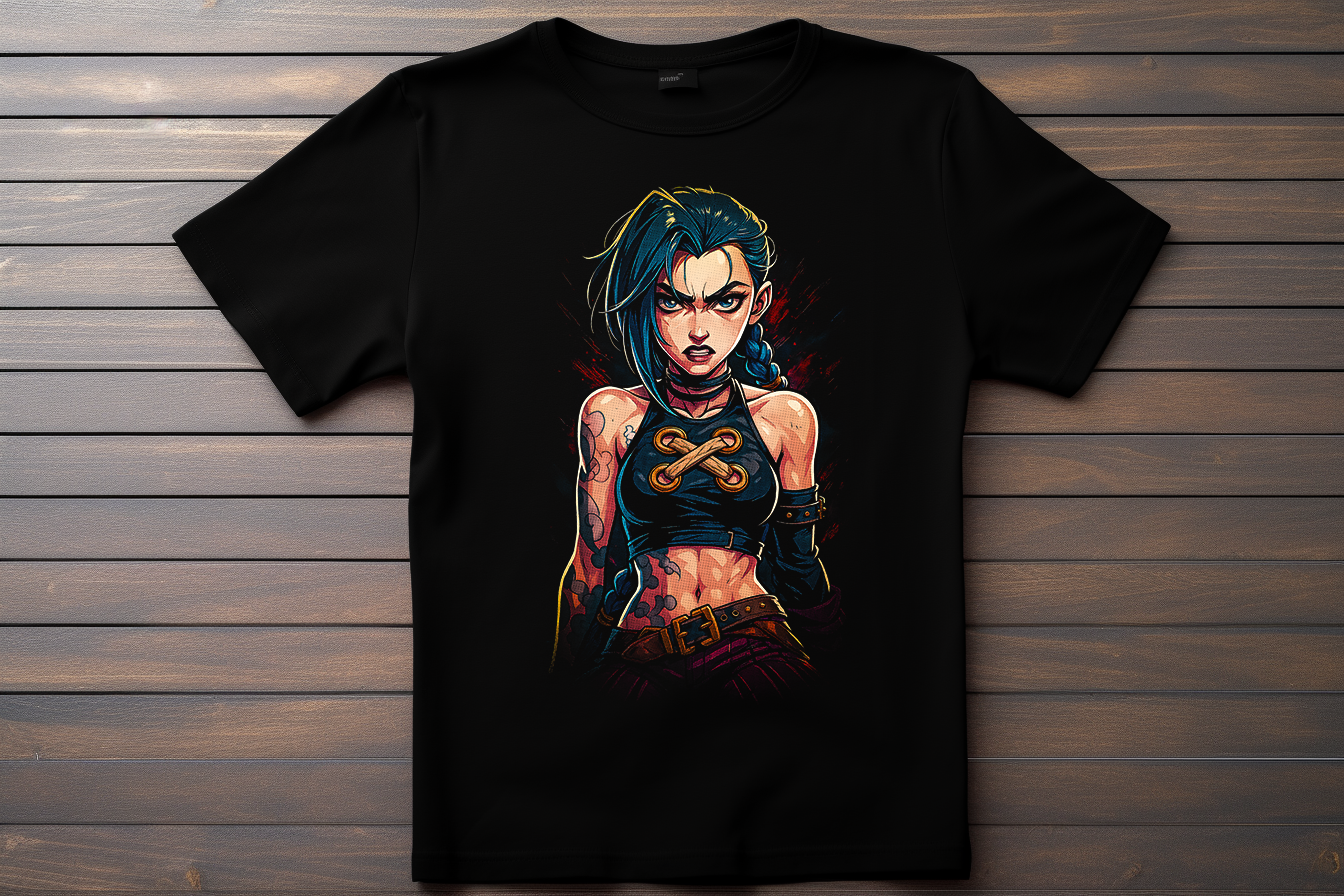 T-shirt Arcane - Jinx Kitsune Print Studio
