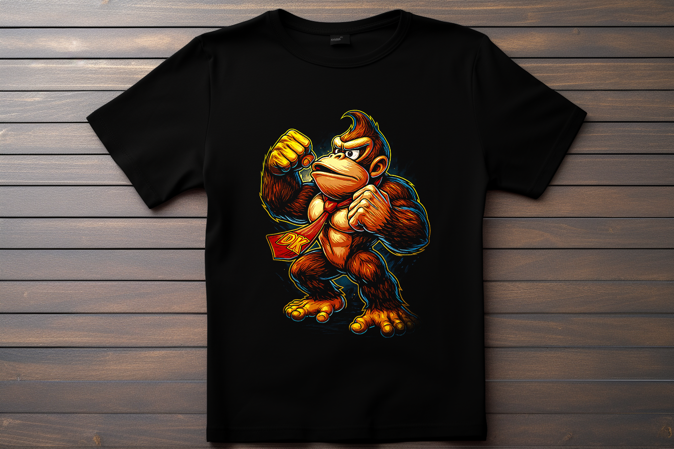 T-shirt Donkey Kong Kitsune Print Studio