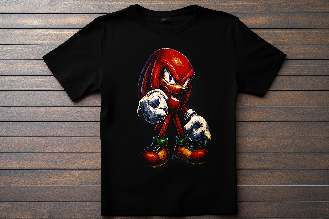 T-shirt Sonic - Knuckles Kitsune Print Studio