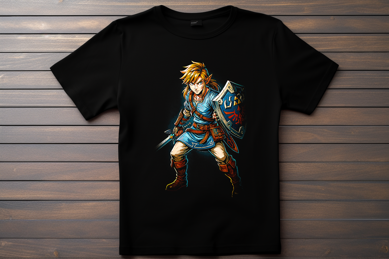 T-shirt Zelda - Link Kitsune Print Studio