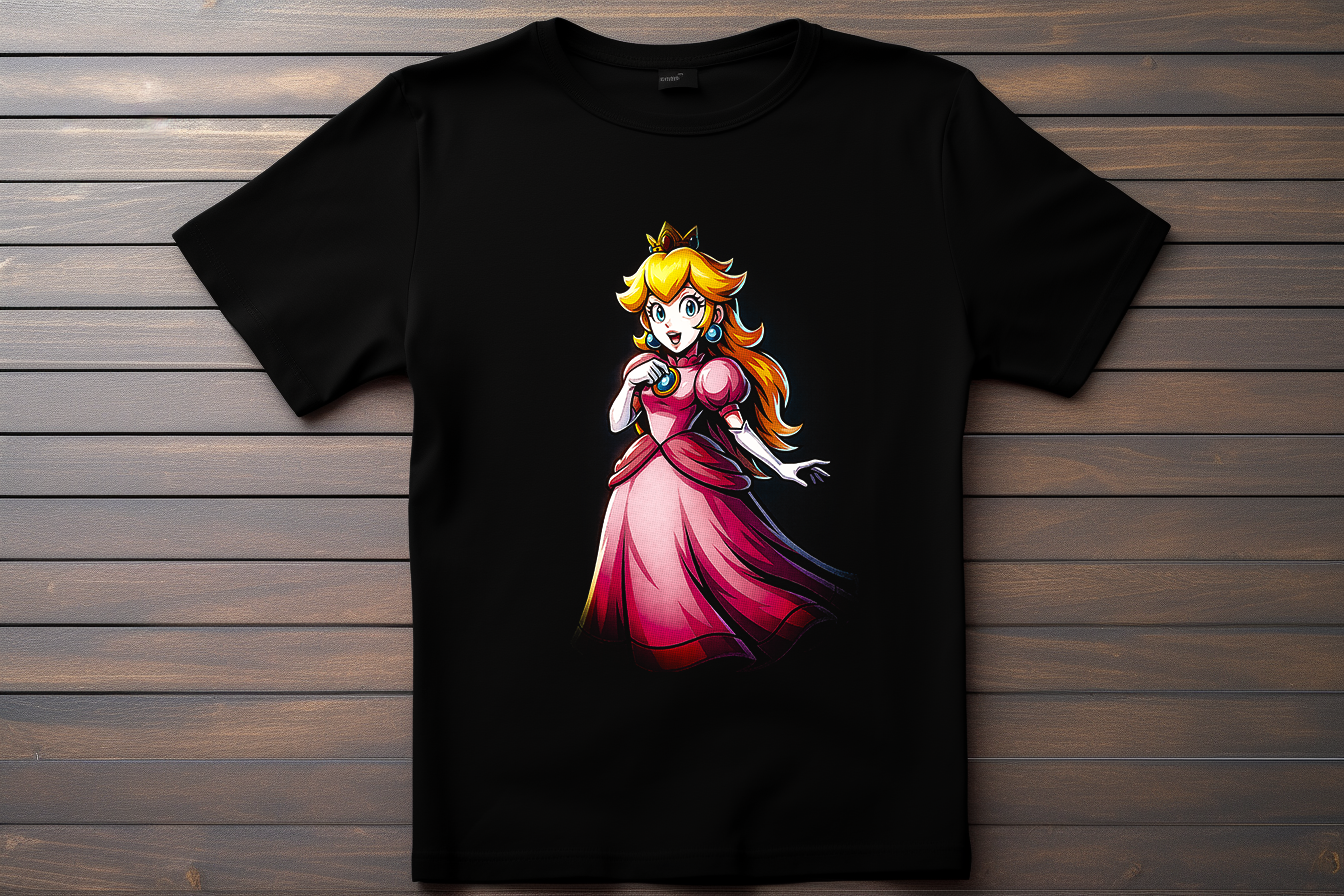 T-shirt Mario - Peach Kitsune Print Studio