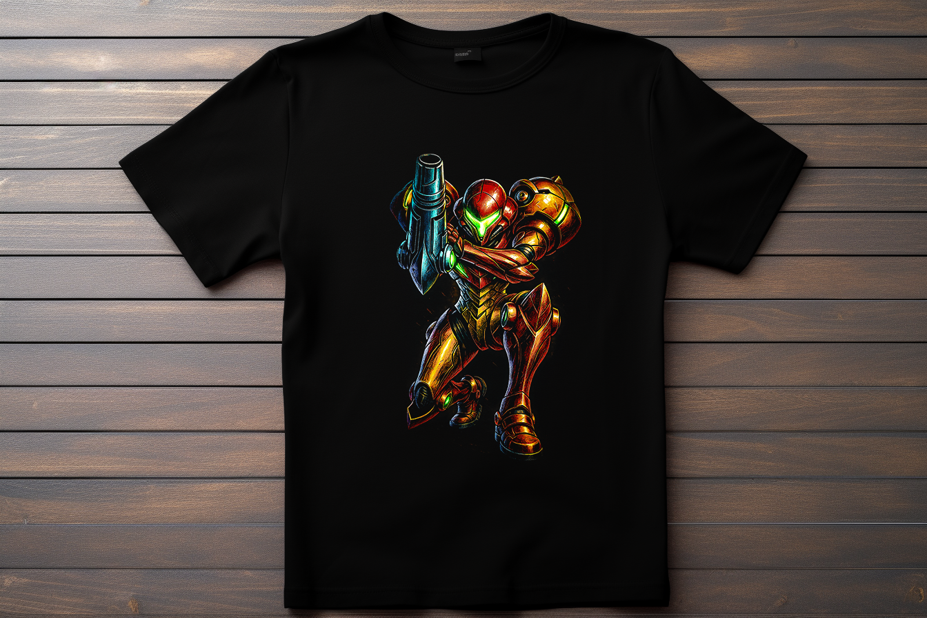 T-shirt Metroid - Samus Kitsune Print Studio