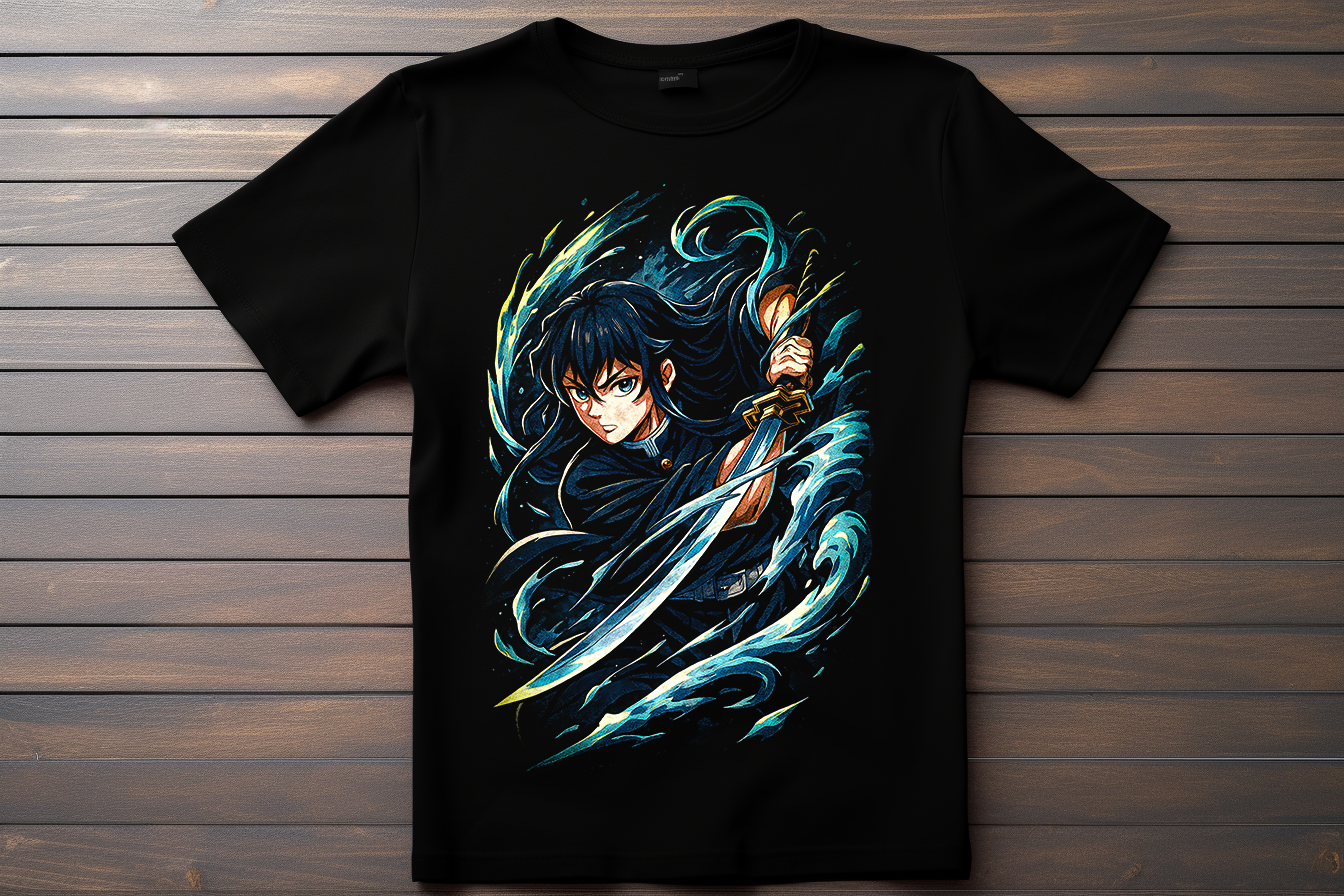 T-shirt Demon Slayer - Tokito Muichiro Kitsune Print Studio