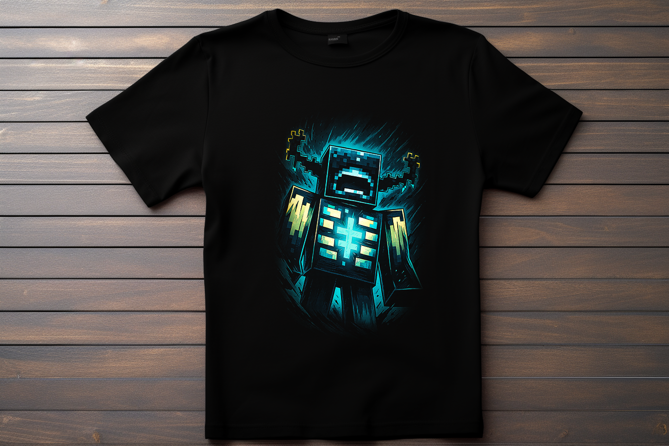 T-shirt Minecraft - Warden Kitsune Print Studio