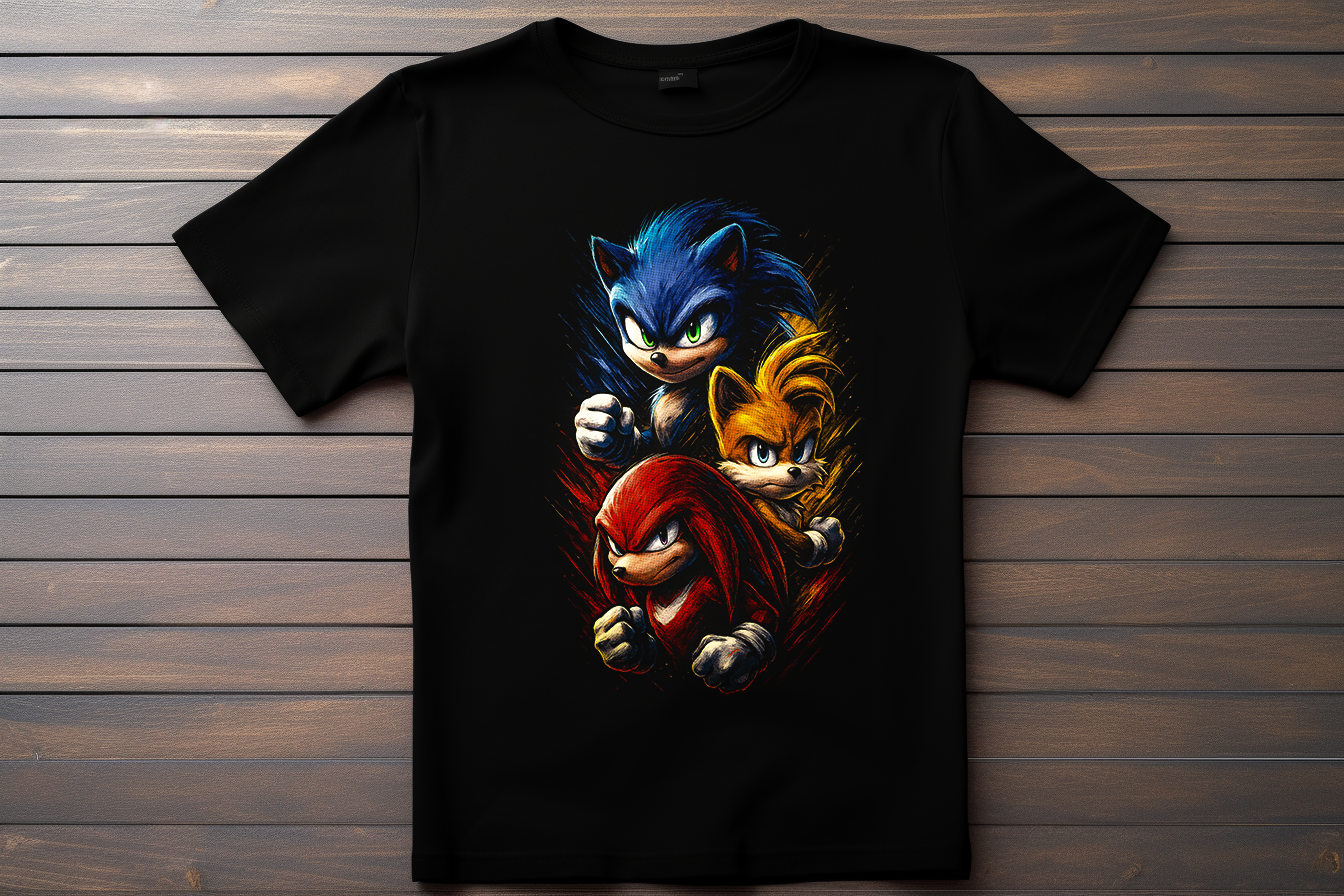 T-shirt Sonic - Team Sonic Kitsune Print Studio