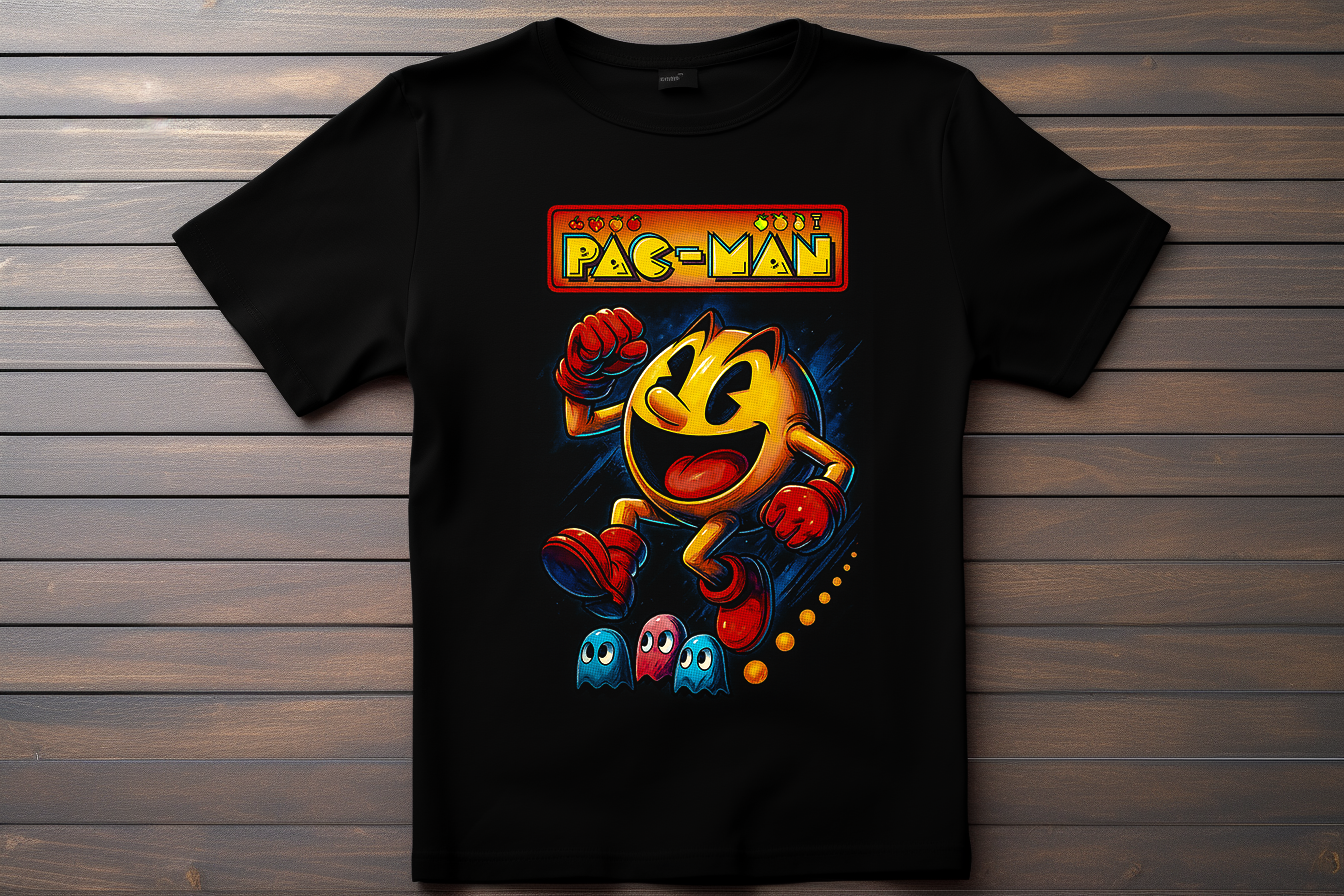 T-shirt Pac-Man Kitsune Print Studio