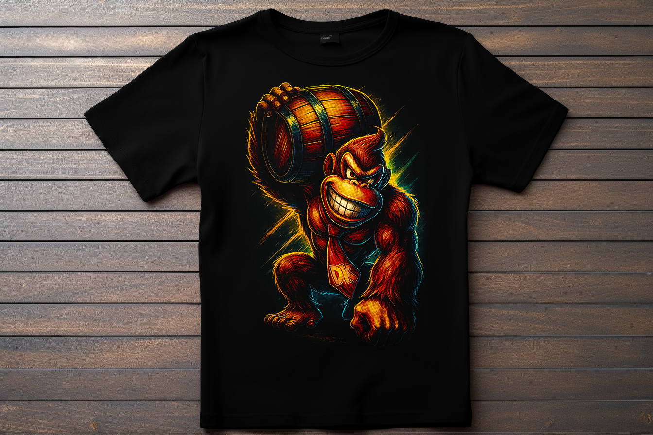 T-shirt Donkey Kong Kitsune Print Studio