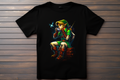 T-shirt La légende de Zelda - Ocarina Of Time Kitsune Print Studio