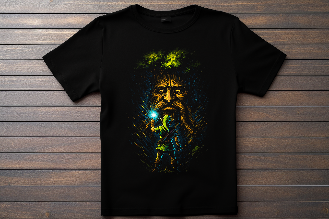 T-shirt La légende de Zelda - Arbre Mojo Kitsune Print Studio